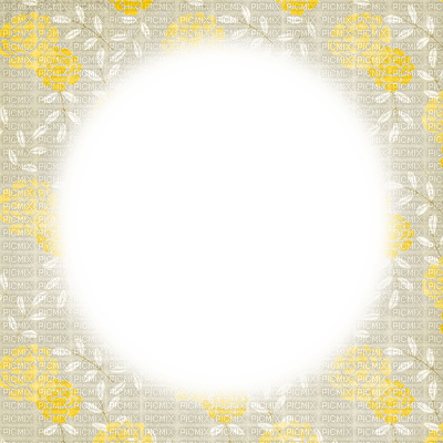dolceluna frame yellow flowers - 免费PNG