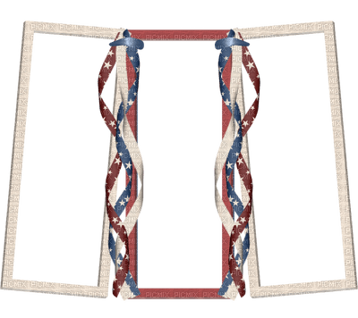 Kathleen Reynolds 4th July American USA Frames - png gratuito