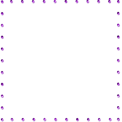 Purple Glitter Beads Frame - zdarma png