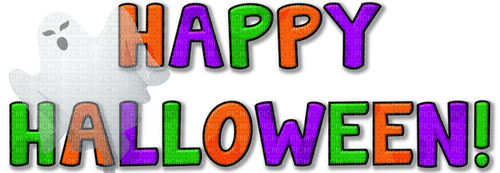 Happy Halloween.text.Victoriabea - Free PNG