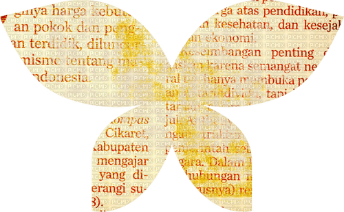 Papillon Texte Jaune:) - PNG gratuit