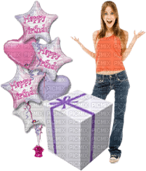 Kaz_Creations Woman Femme Girl Birthday - gratis png