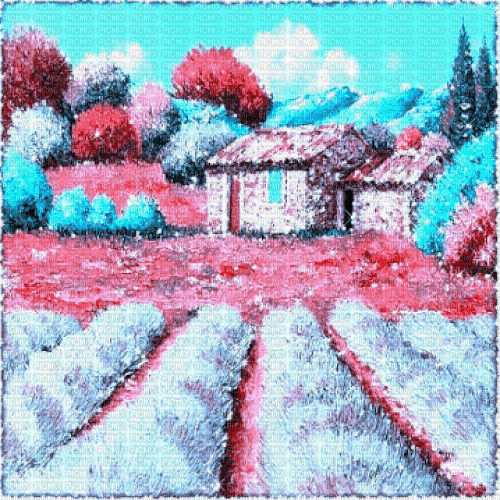..:::Background pink blue landscape:::.. - 免费动画 GIF