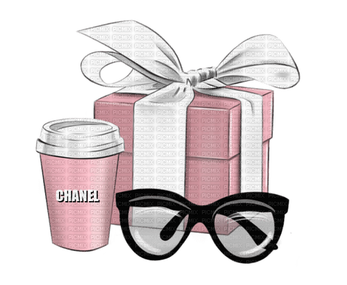 Chanel Box Shake Eyeglasses _ Bogusia - png ฟรี