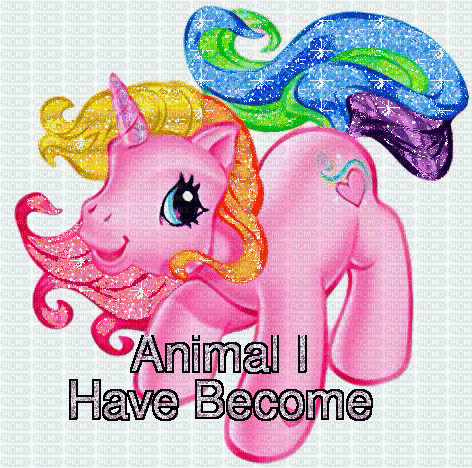 animal i have become, animal , i , have , become , mlp , my , little , pony  , cute , kawaii , scenecore , scene , webcore , old , web , glitter ,  sparkle , sparkles - Free animated GIF - PicMix
