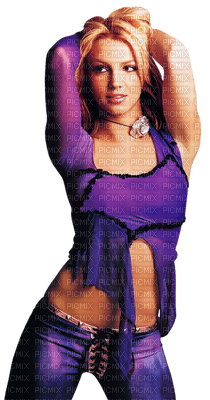 Kaz_Creations Woman Femme Purple Britney Spears Music Singer - PNG gratuit