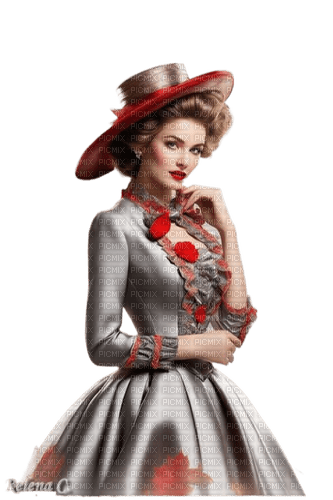 Mujer con sombrero - Rubicat - δωρεάν png