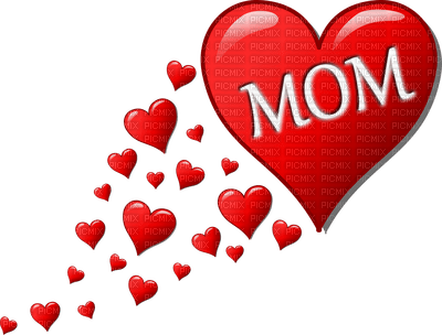 Kaz_Creations  Deco Text  Mom Heart Love - ilmainen png