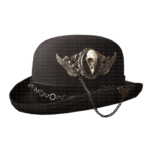 kikkapink deco scrap gothic hat steampunk - ilmainen png