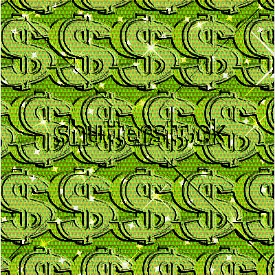 Green Dollar Background - GIF animé gratuit