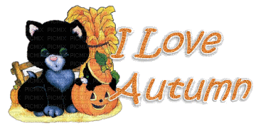 Herbst automne autumn - GIF animasi gratis