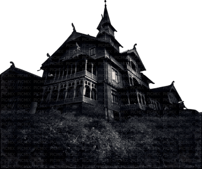 Kaz_Creations Halloween Haunted House - Free PNG