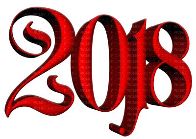 Kaz_Creations 2018 New Year Deco - gratis png