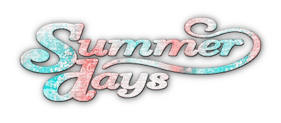 soave text summer days teal pink - ilmainen png