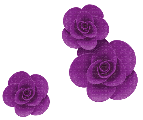 Roses.Flowers.Purple - 免费PNG