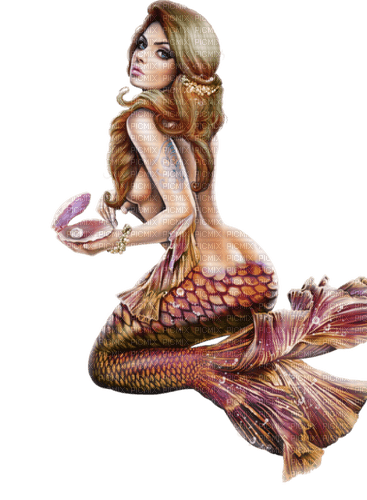 mermaid woman summer - png ฟรี