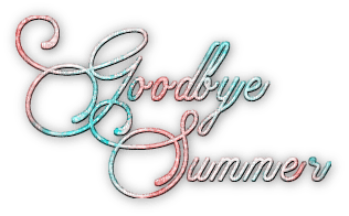 soave text goodbye summer pink teal - δωρεάν png