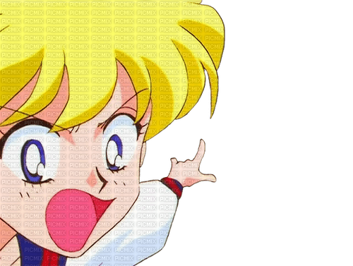 Aino Minako pointing and yelling - PNG gratuit