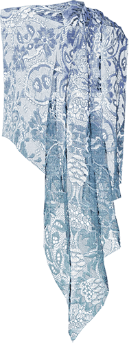 soave deco curtain lace blue - Free PNG