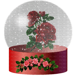 valentines day snow globe - 無料のアニメーション GIF