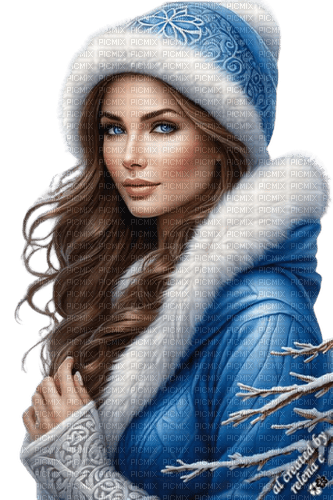 loly33 femme hiver - бесплатно png