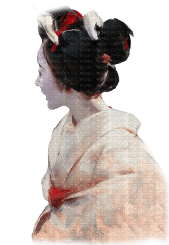 kikkapink woman geisha asian oriental japanese - 無料png