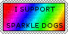 I support sparkledogs stamp - png gratuito