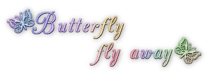 soave text butterfly deco rainbow - PNG gratuit