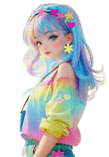 Anime girl ❤️ elizamio - δωρεάν png