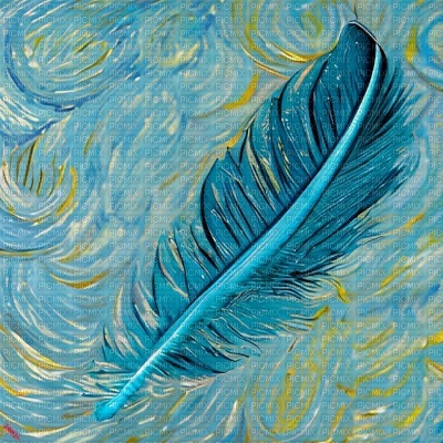 Blue Feather - PNG gratuit