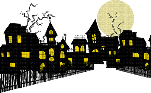 haunted houses - zdarma png