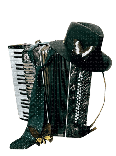 dragspel-slips-hatt-deco-----accordion tie-hat - 免费PNG