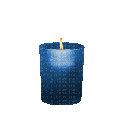 Blue Candle - Free animated GIF