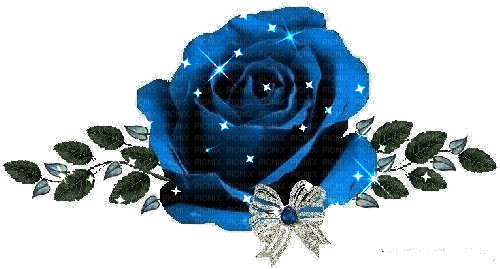 blue rose deco - Ilmainen animoitu GIF