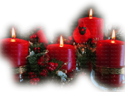 bougies noel 4.advent - kostenlos png