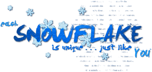 Snowflake.Text.Blue - darmowe png