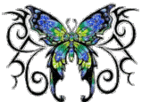 butterfly tattoo - GIF animasi gratis