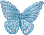 Tiny Blue Butterfly gif - Animovaný GIF zadarmo