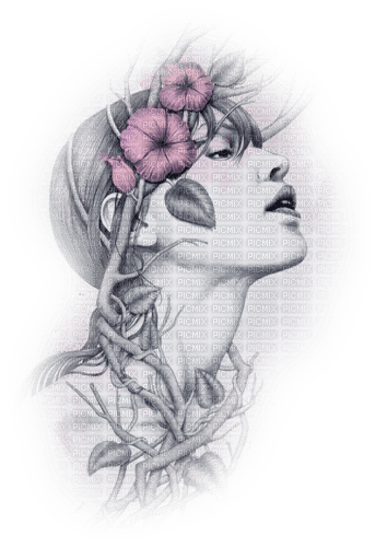 Flowers In Her Hair - png gratuito