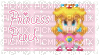 ♡(BunnyPinkcess) Pink Princess Peach Stamp♡ - GIF animasi gratis