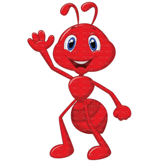 Kaz_Creations Cartoon Red Ants - png ฟรี