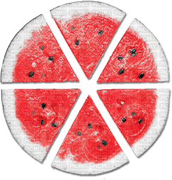 soave deco summer scrap fruit watermelon black - PNG gratuit