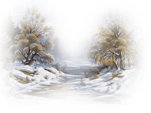 landskap vinter----landscape winter - zadarmo png
