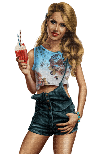woman summer fashion - 免费PNG