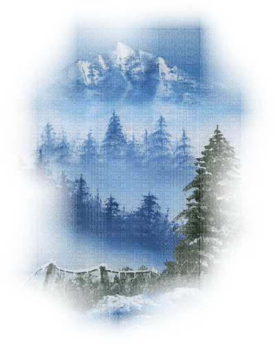 loly33 montagne hiver - δωρεάν png