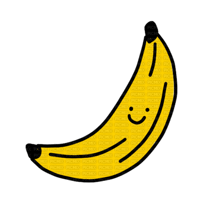 banana, banana , fruit , bananas , cute , kawaii , fruits - Free animated  GIF - PicMix