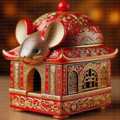 Chinese Mouse House - gratis png