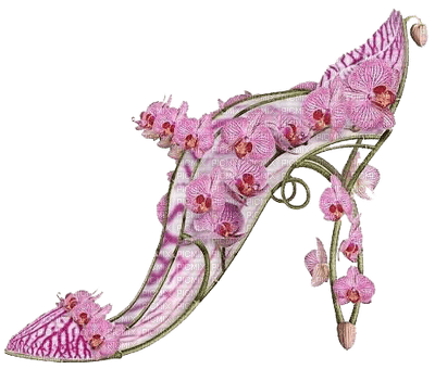 Shoe Pink Orchid Green - Bogusia - δωρεάν png