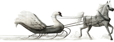 Kaz_Creations Animals Animal Horse Carriage Swan - PNG gratuit