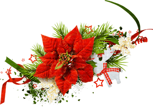 Christmas.Cluster.White.Green.Red - 免费PNG